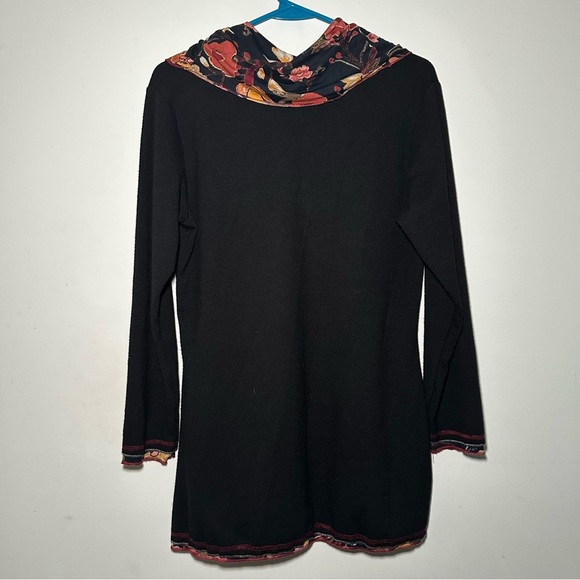 Parsley & Sage Small Artsy Lagenlook Soft Longline Tunic Longsleeve Cowl Neck - Picture 10 of 14